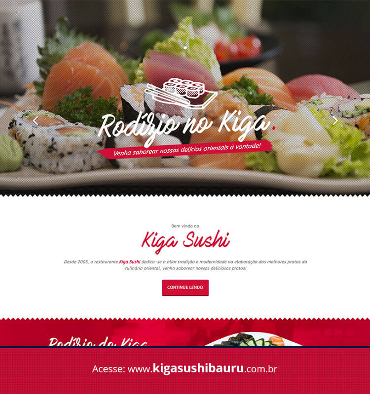 Portfolio Site Kiga Sushi Bauru