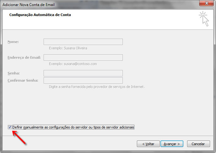 Passo 03 - Configuração de E-mail Outlook 2007